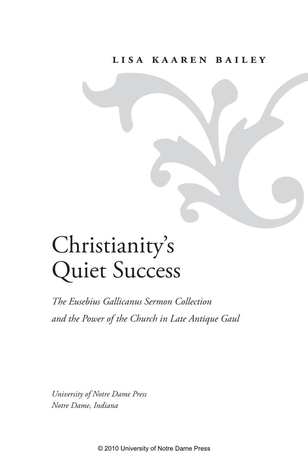 Christianity's Quiet Success