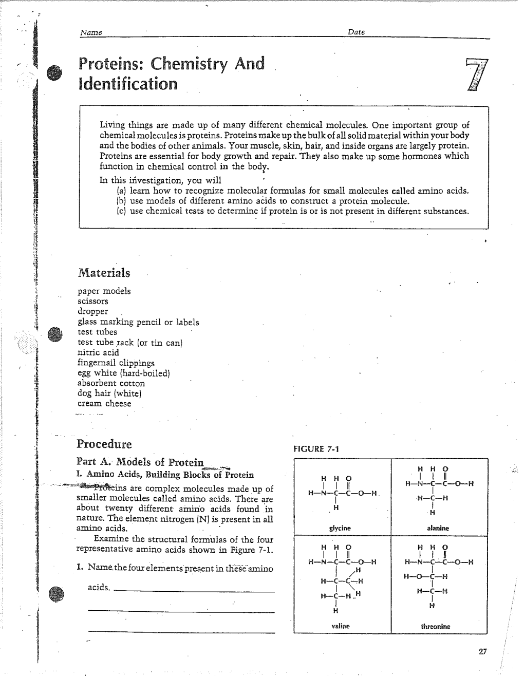 Proleins: Chem[Siry And