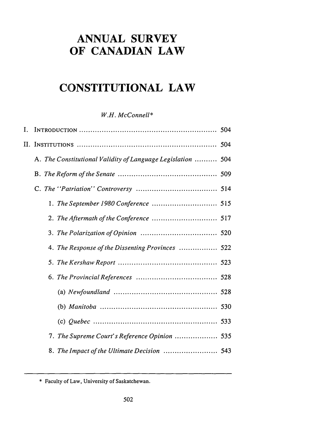 Constitutional Law