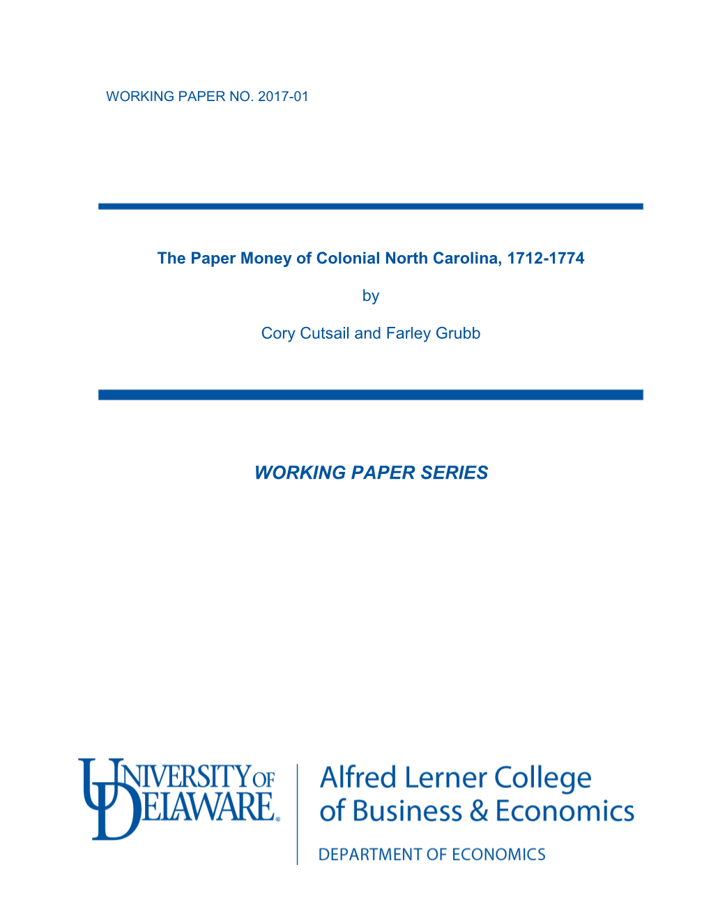 “The Paper Money of Colonial North Carolina, 1712-1774” (PDF)