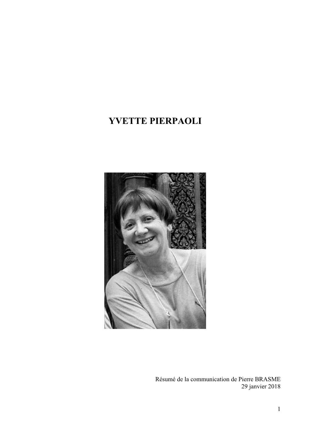 Yvette Pierpaoli