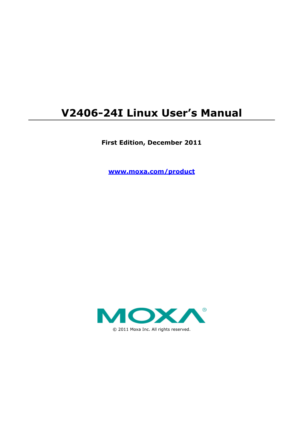 V2406-24I Linux User's Manual