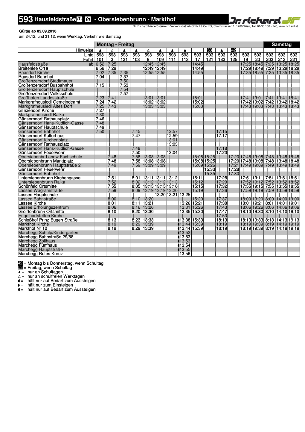 Fahrplan 593, 2