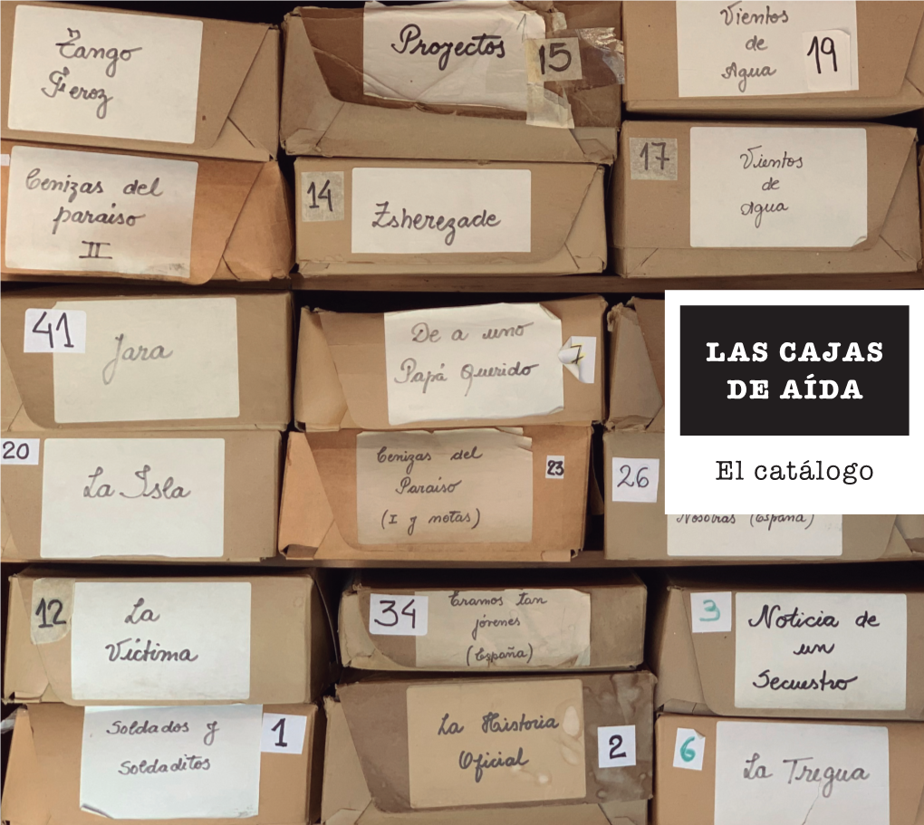 El Catálogo LAS CAJAS DE AÍDA