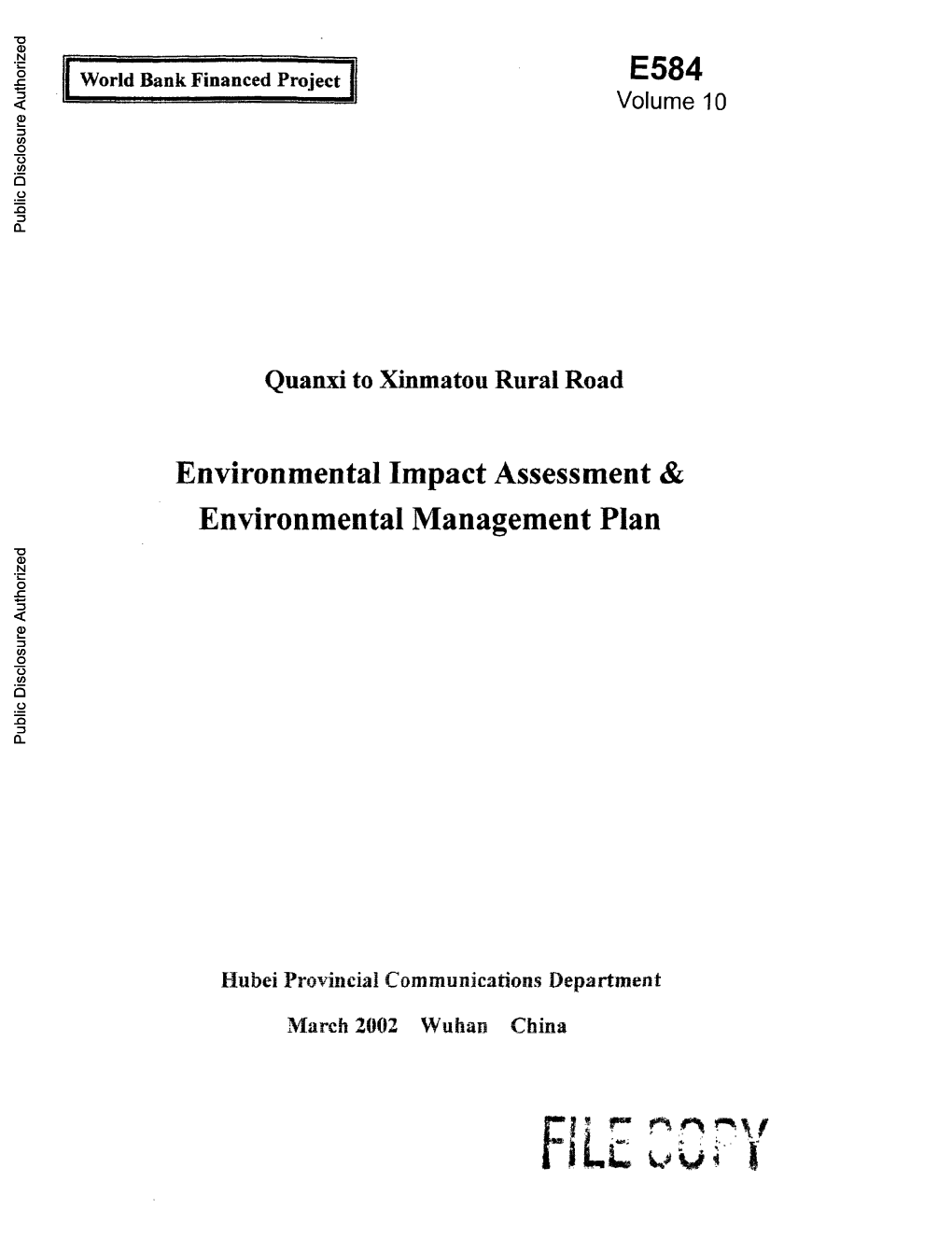 World Bank Document