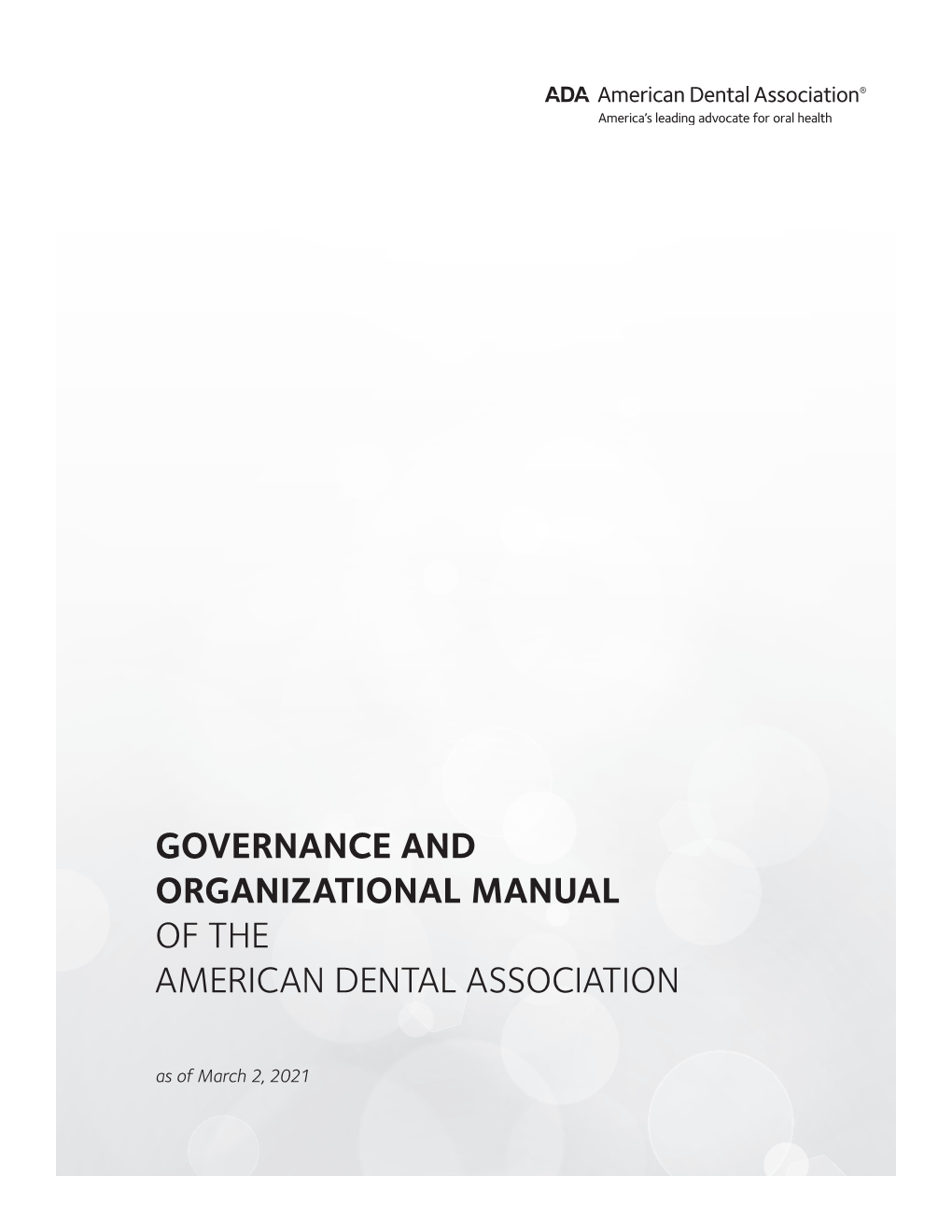 Governance Manual and Organizational Manual 2021