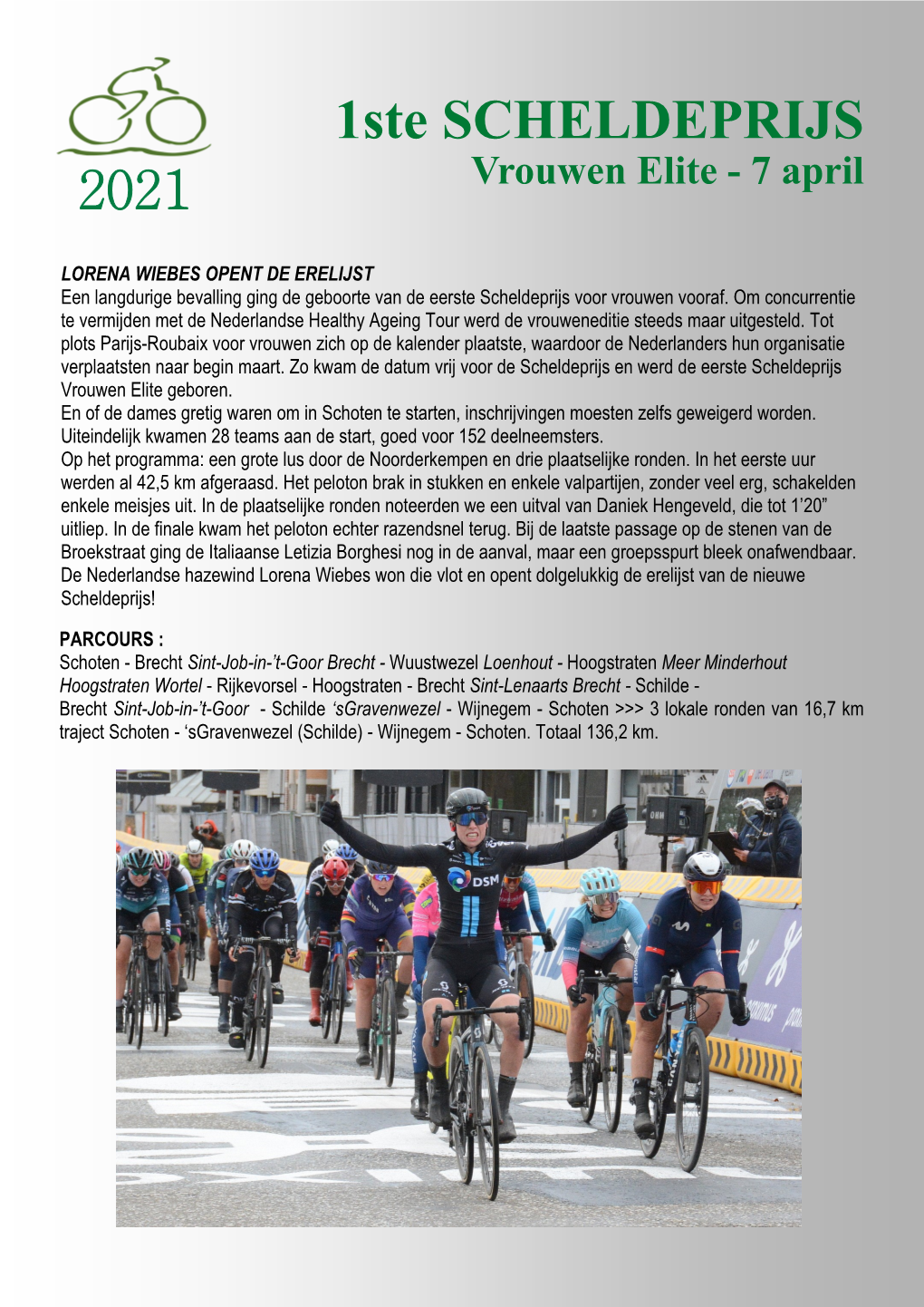 2021 1Ste SCHELDEPRIJS