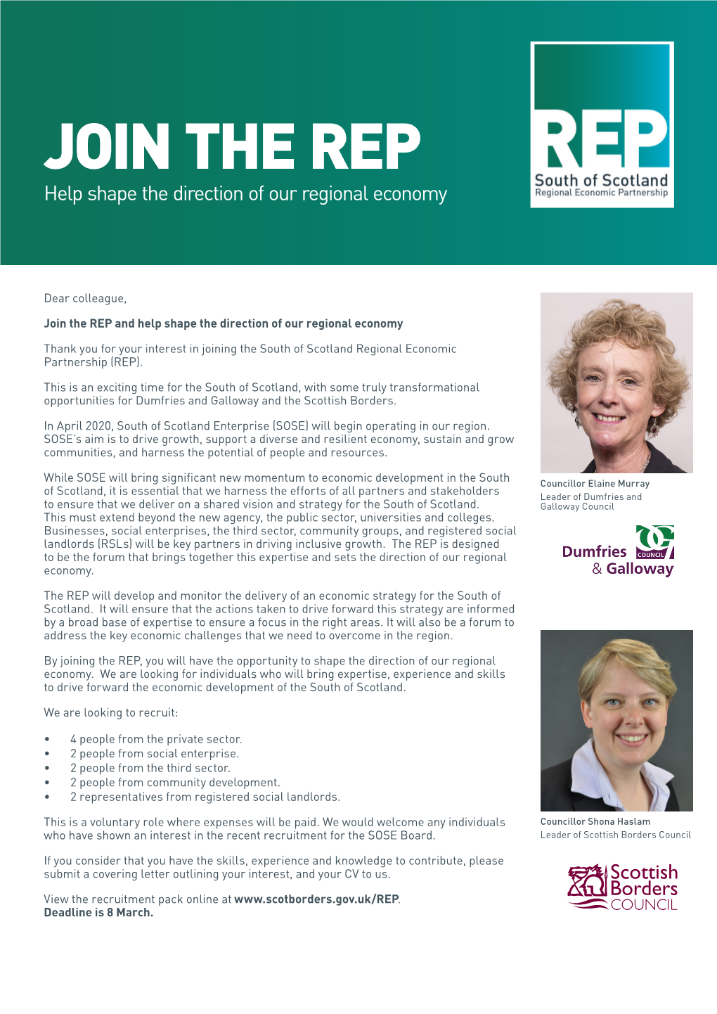 JOIN the REP Help Shape the Direction of Our Regional Economy