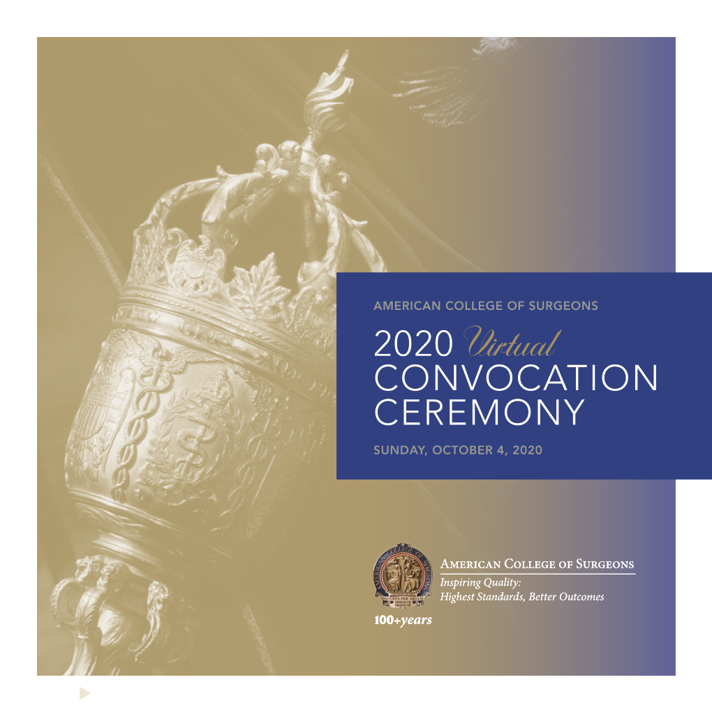 2020 Virtual CONVOCATION CEREMONY