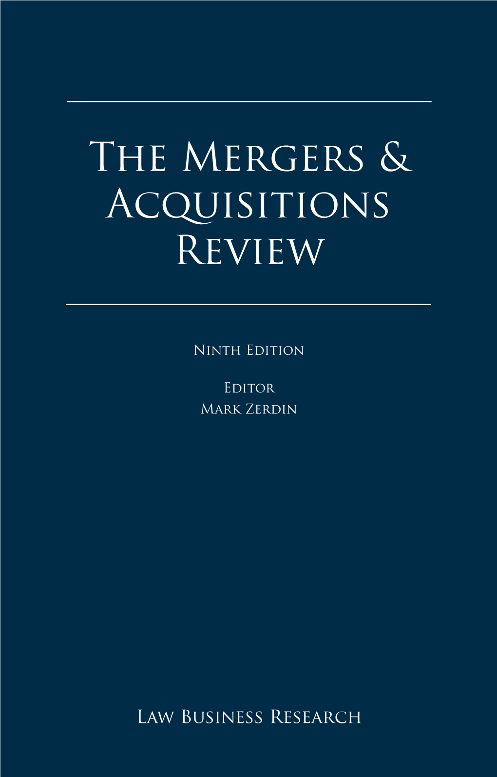 Mergers and Acquisitions Review