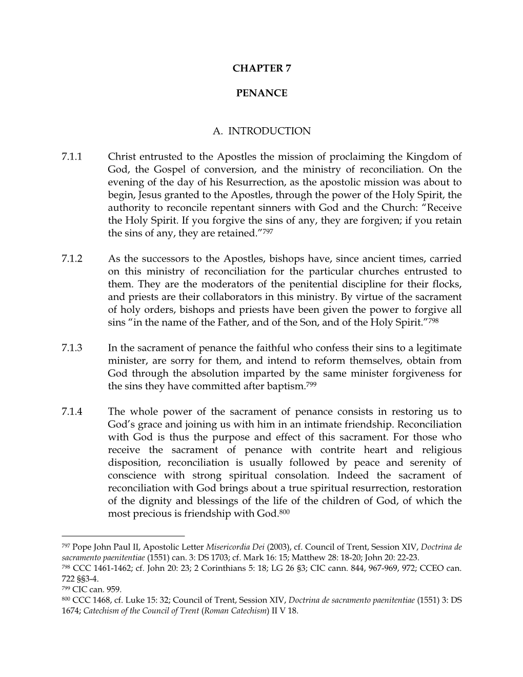 CHAPTER 7 PENANCE A. INTRODUCTION 7.1.1 Christ