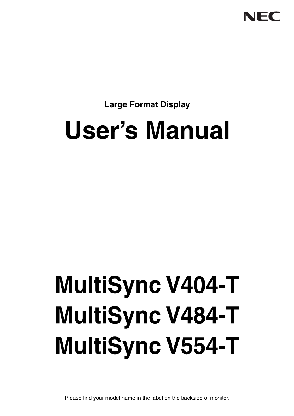 User's Manual