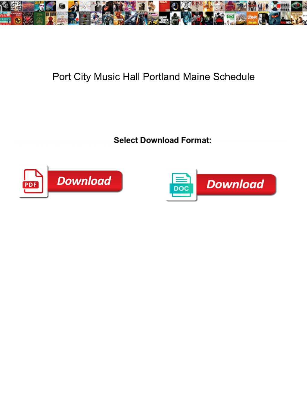 Port City Music Hall Portland Maine Schedule