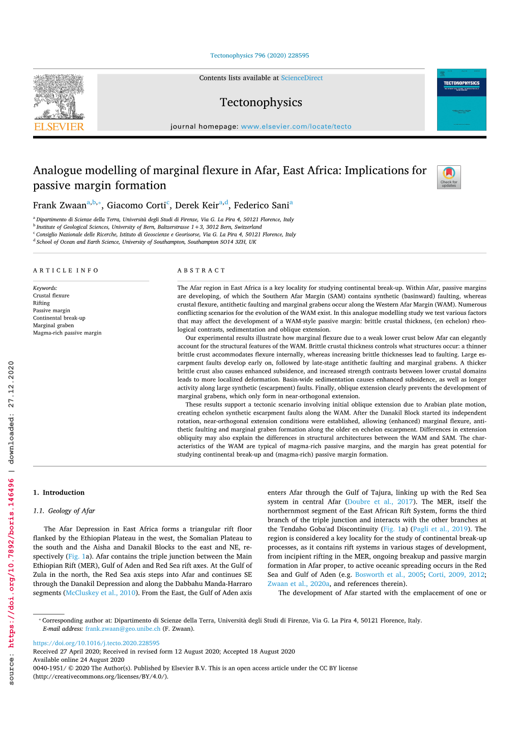 Implications for Passive Margin Formation