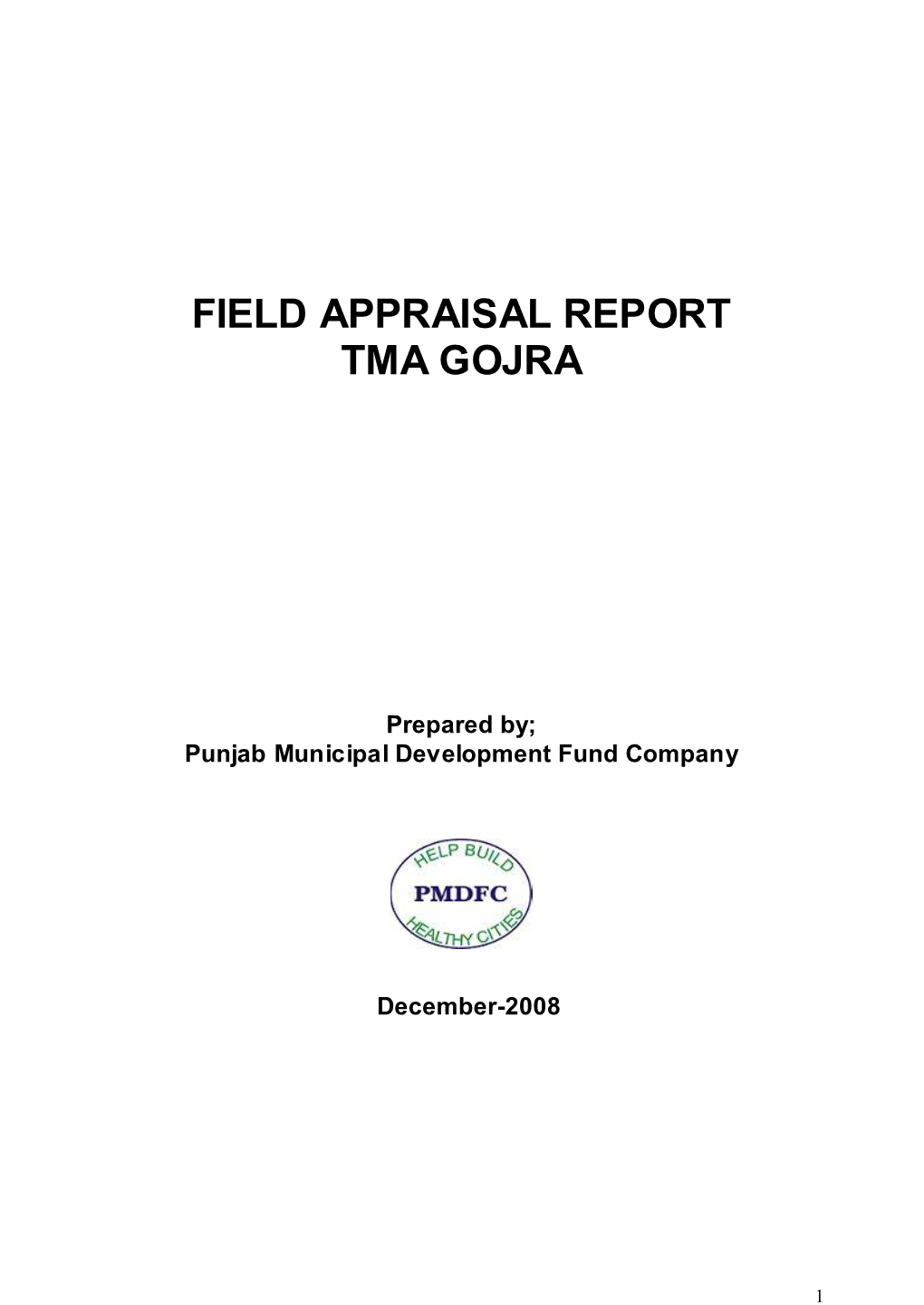 Field Appraisal Report Tma Gojra