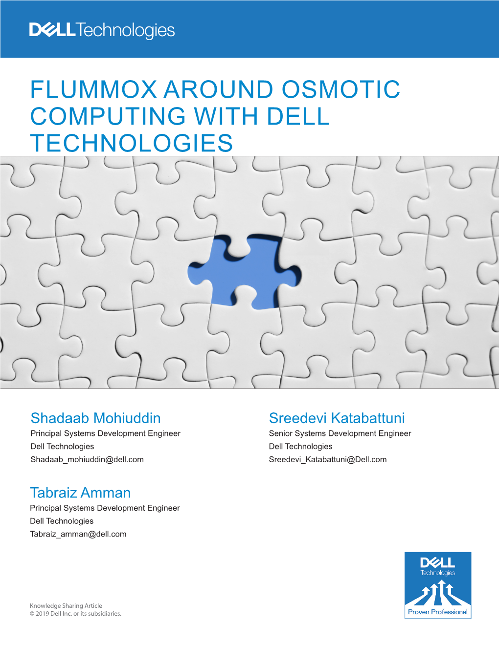 Flummox Around Osmotic Computing with Dell Technologies