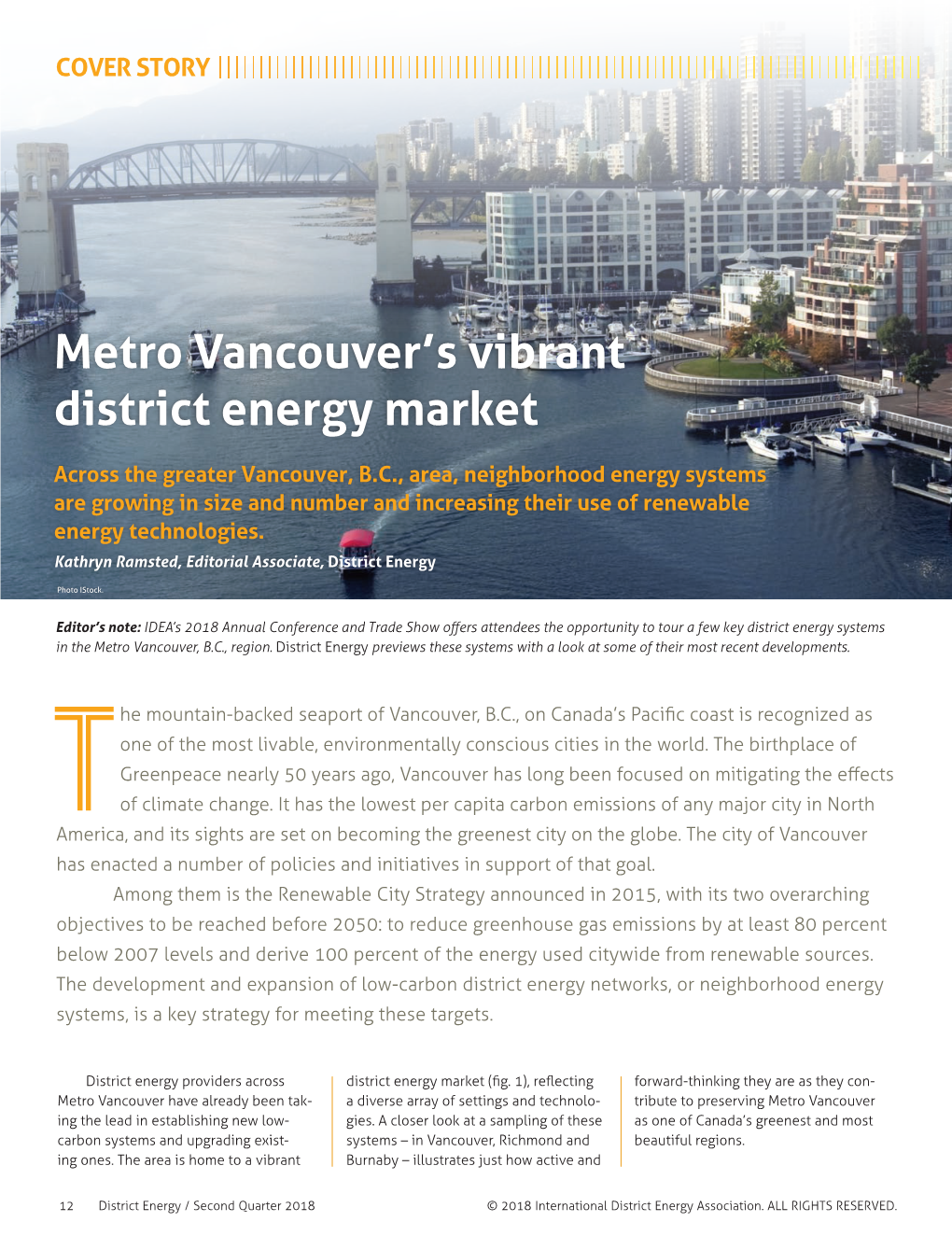 Metro Vancouver's Vibrant District Energy Market