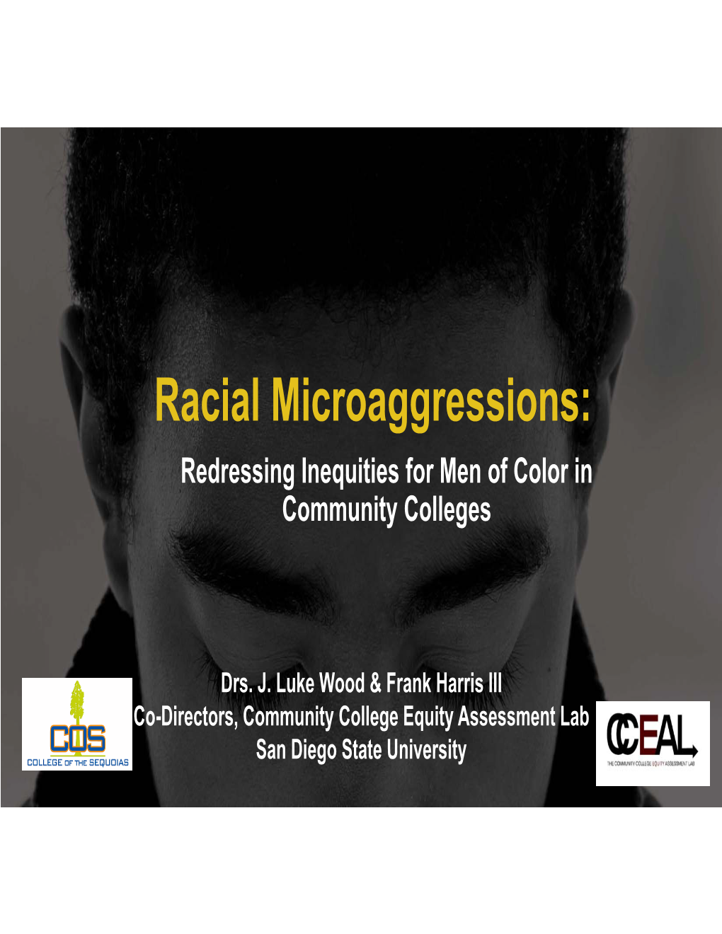 Racial Microaggressions: Redressing Inequities for Men of Color in Community Colleges