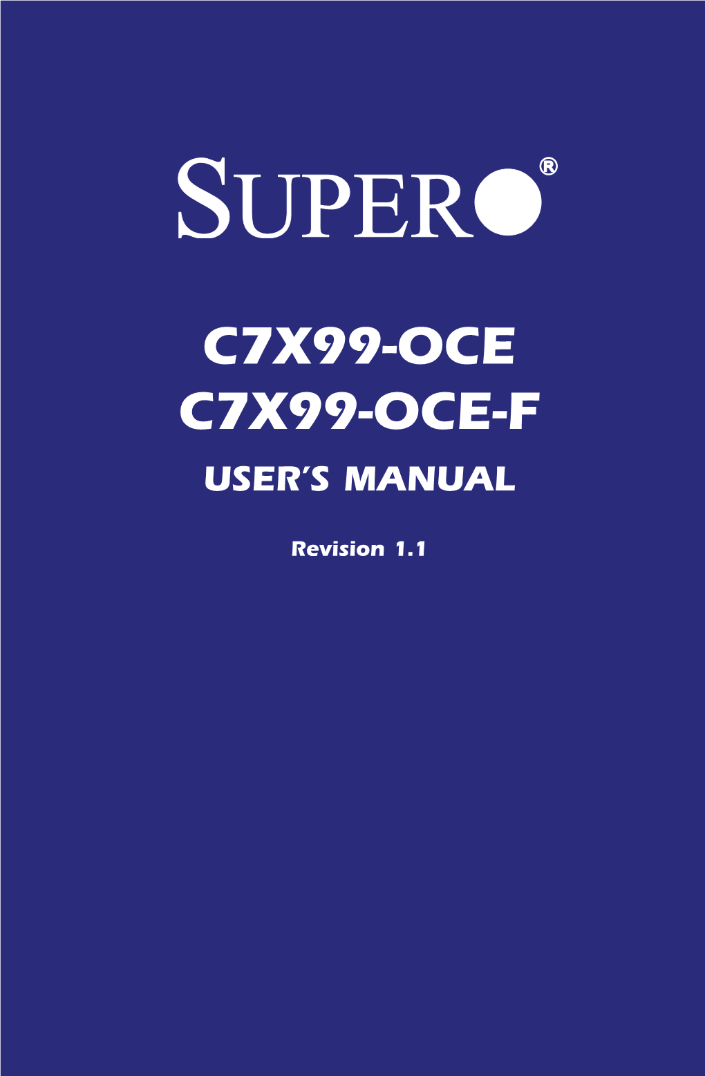 C7x99-Oce C7x99-Oce-F User’S Manual