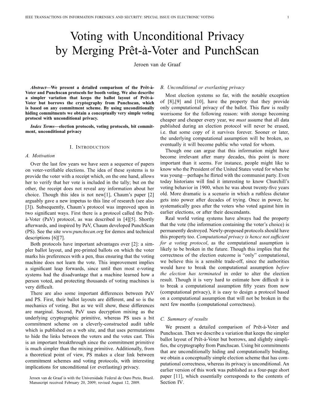 A-Voter and Punchscan