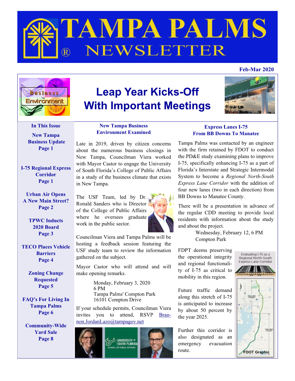 Leap Year Kicks-Off with Important Meetings