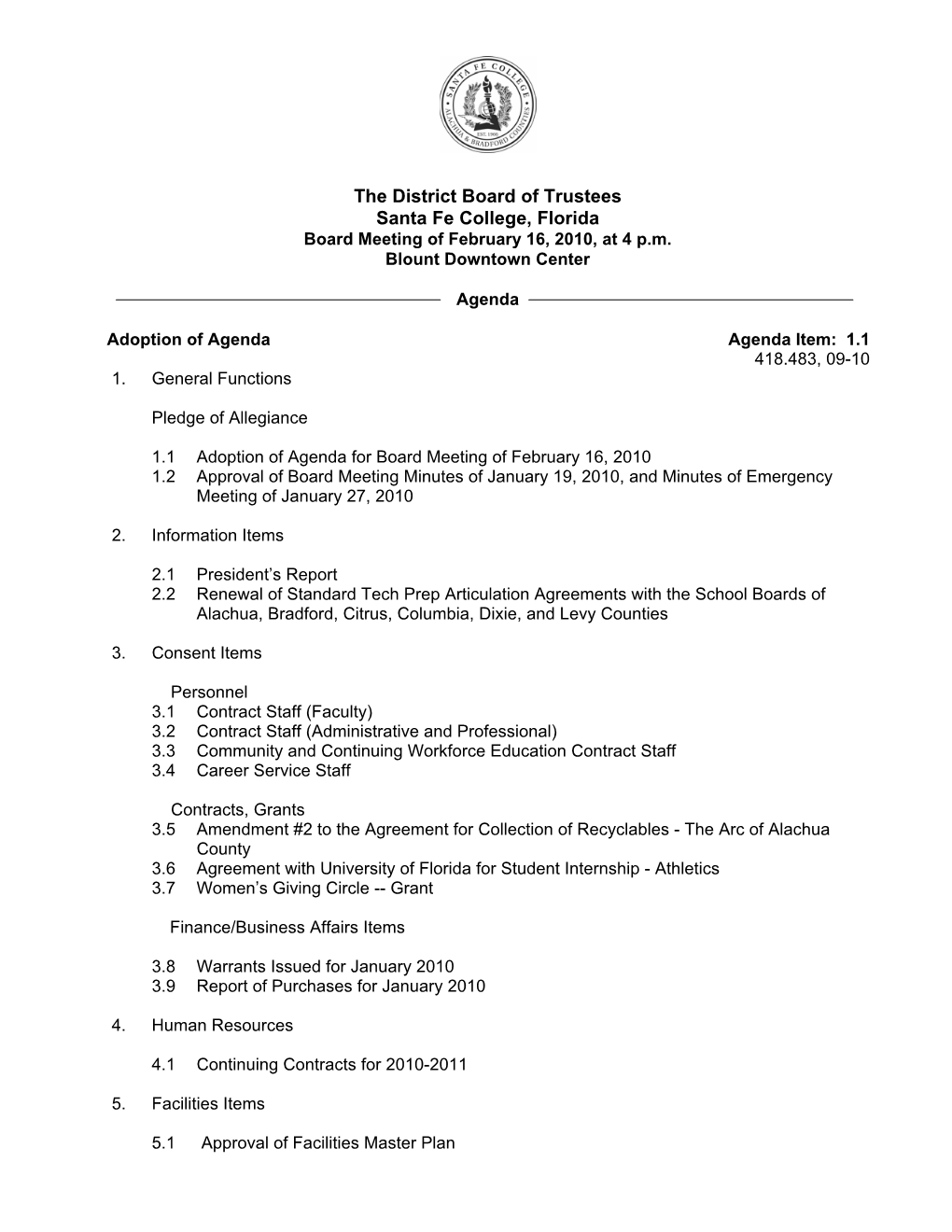 02-2010 Agenda.Pdf (Opens in New Window)