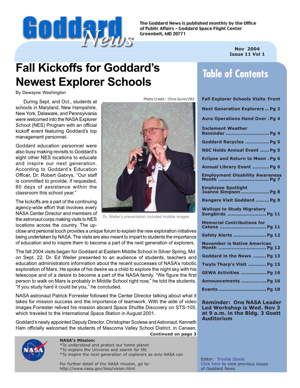 Fall Kickoffs for Goddard's Newest Explorer Schools