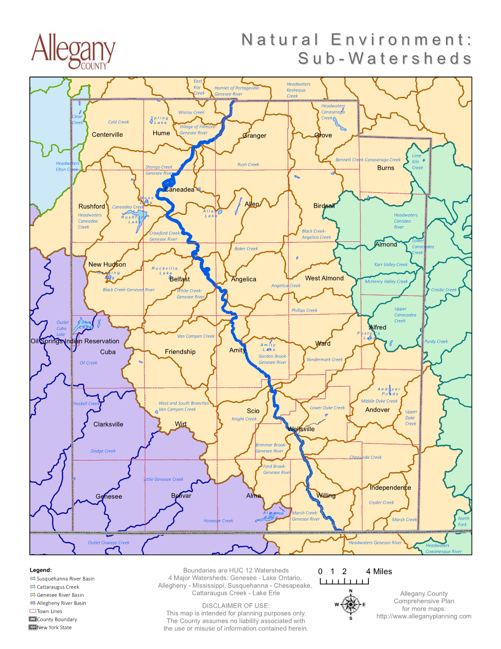 Natural Environment: Sub-Watersheds