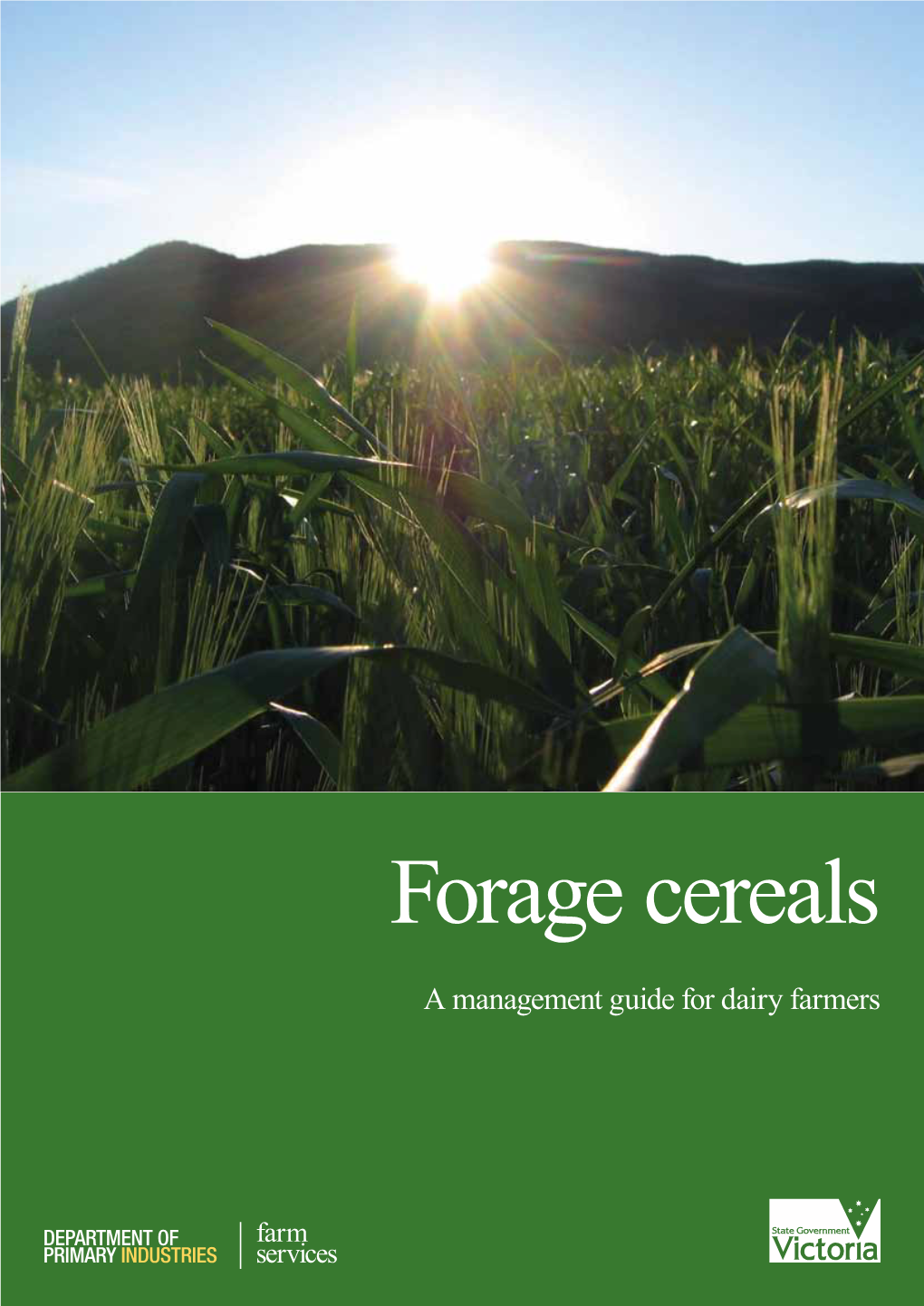 Forage Cereals