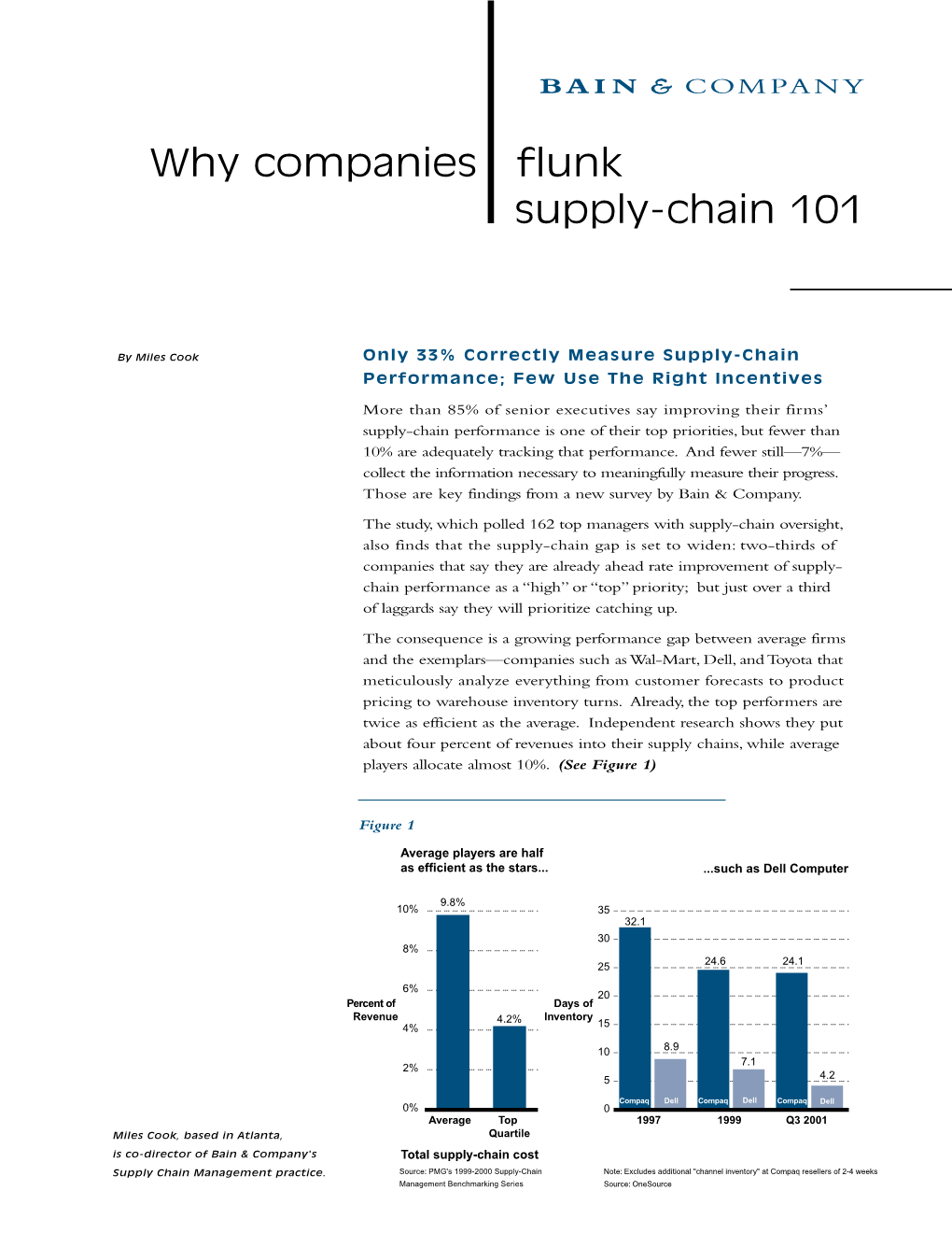 Why Companies Flunk Supply-Chain 101