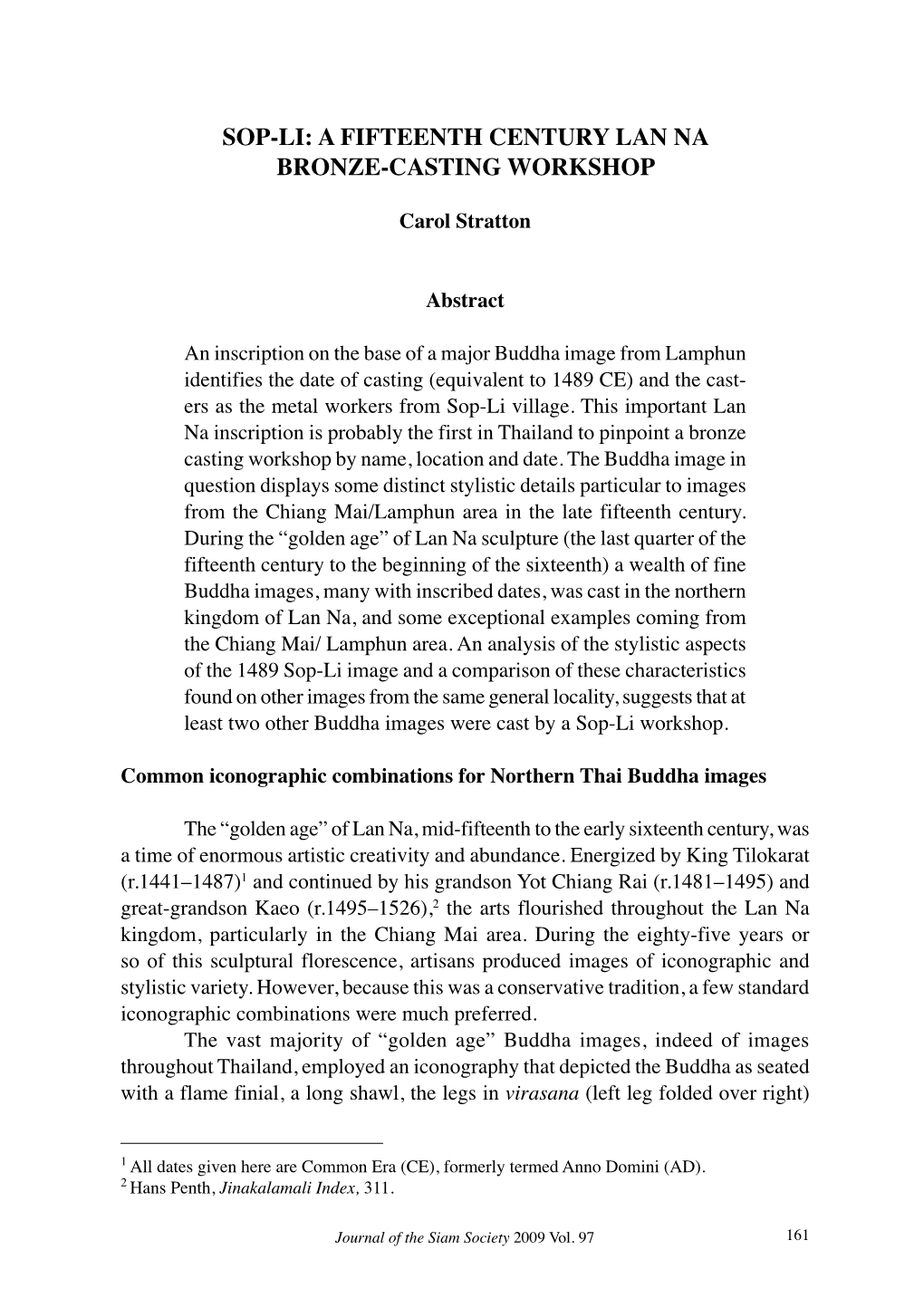 A Fifteenth Century Lan Na Bronze-Casting Workshop