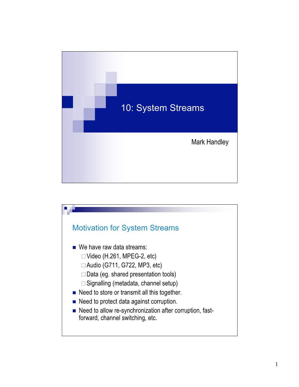 10: System Streams