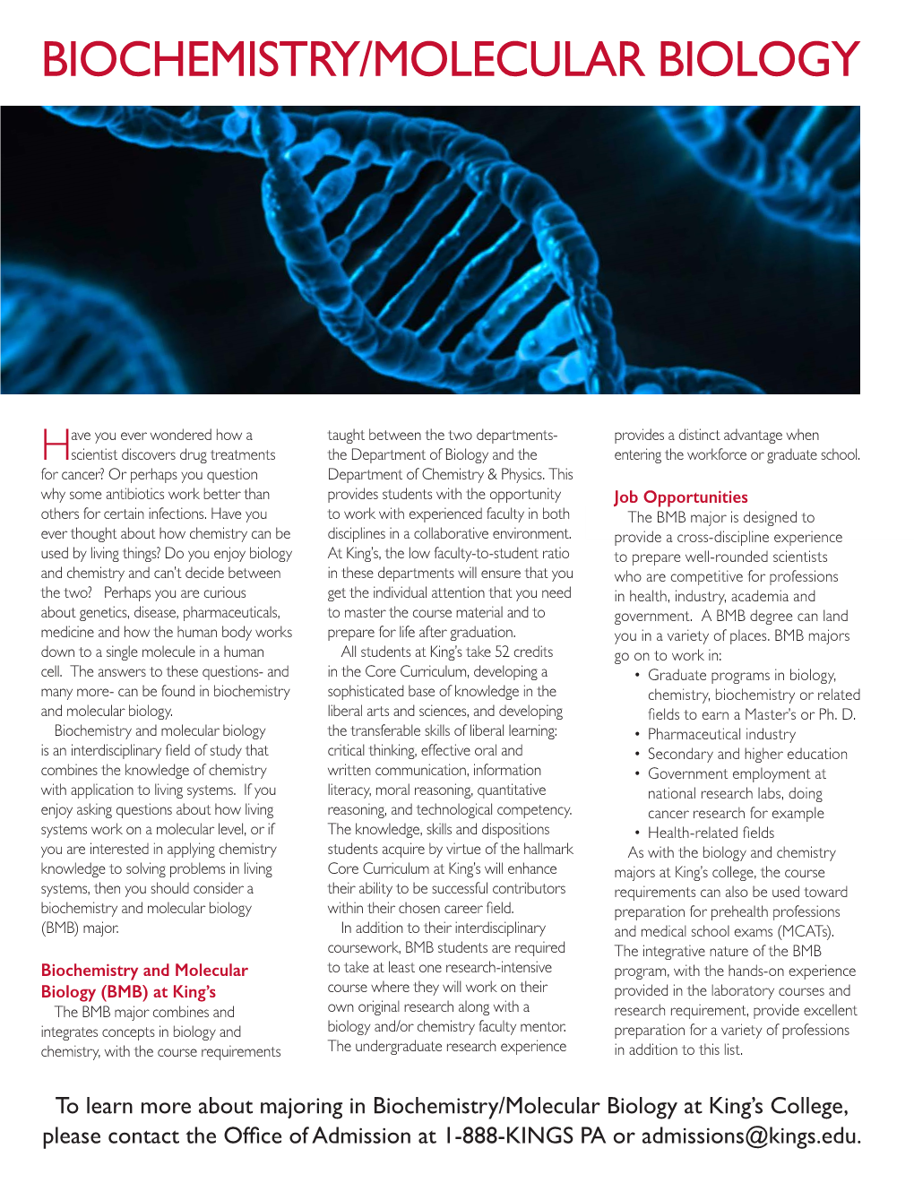 Biochemistry/Molecular Biology