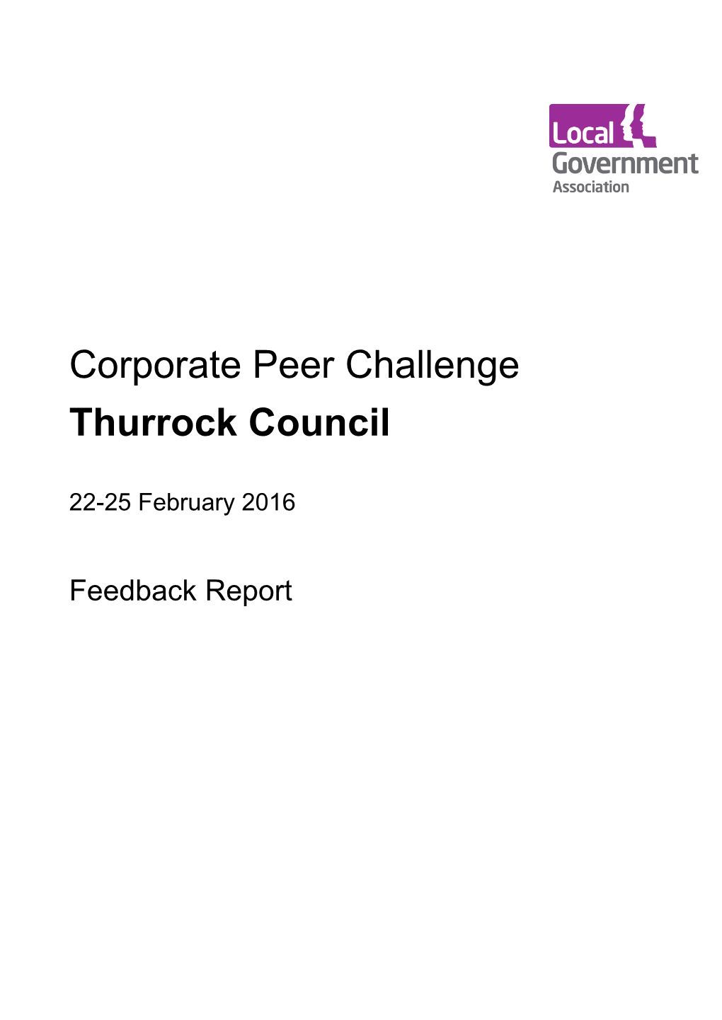 Corporate Peer Challenge Thurrock Council