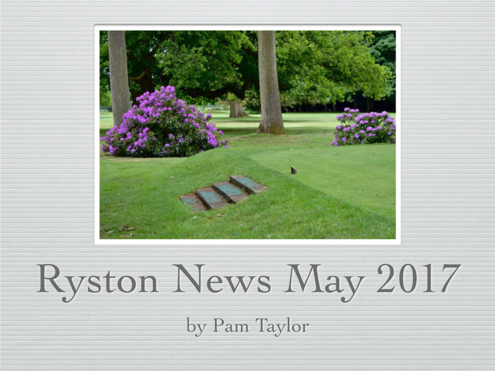 May 2017 Newsletter
