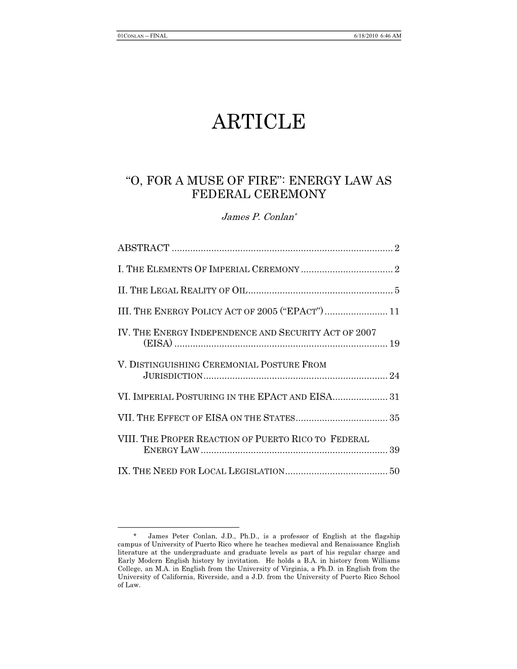 Energy Law As Federal Ceremony