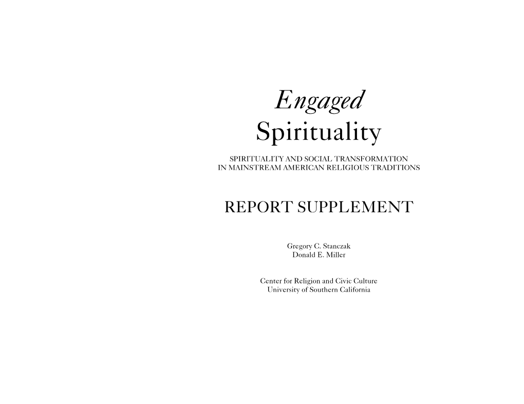 Engaged Spirituality