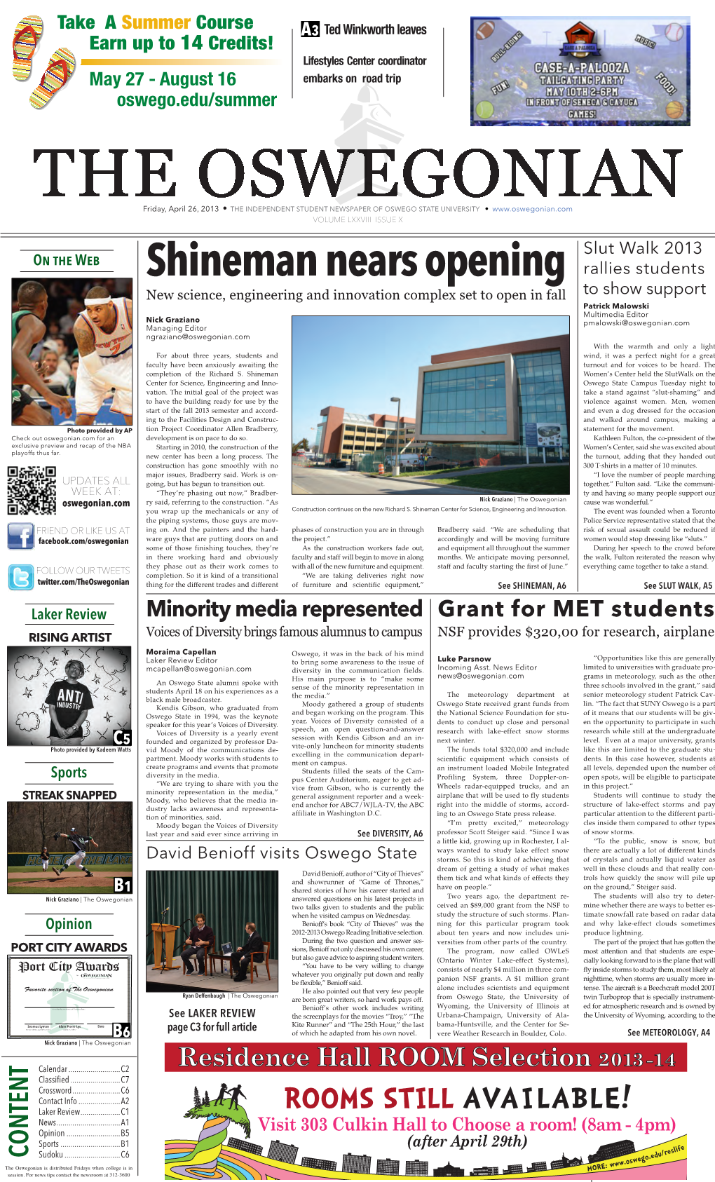 Shineman Nears Opening