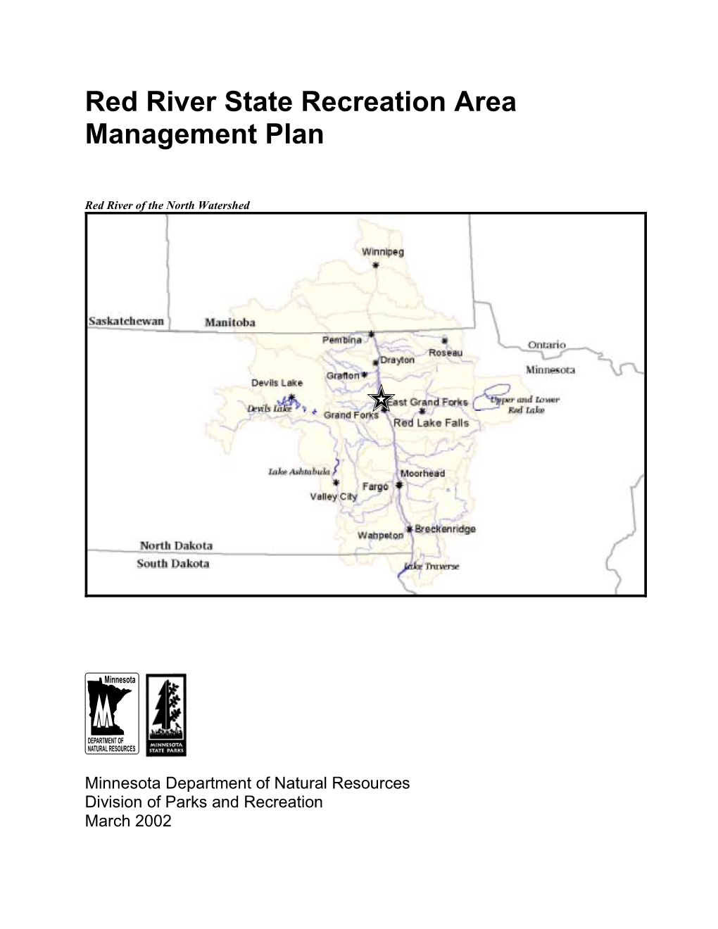 Red River State Recreation Area Management Plan