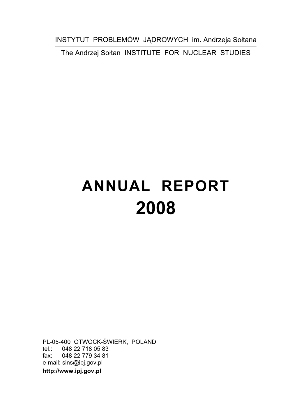 Annual Report 2008