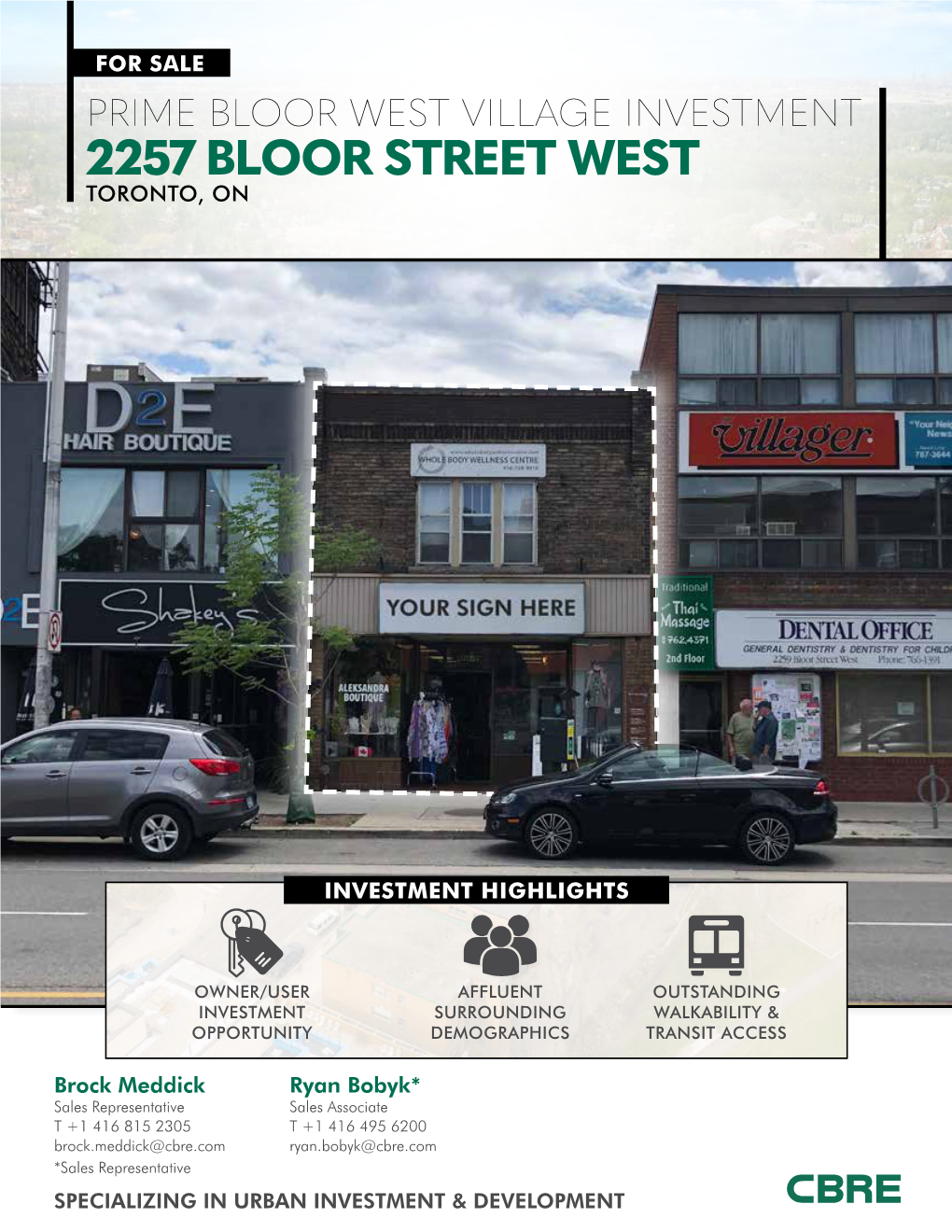2257 Bloor Street West Toronto, On