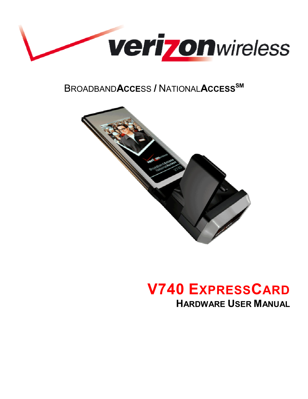 V740 Expresscard Hardware User Manual
