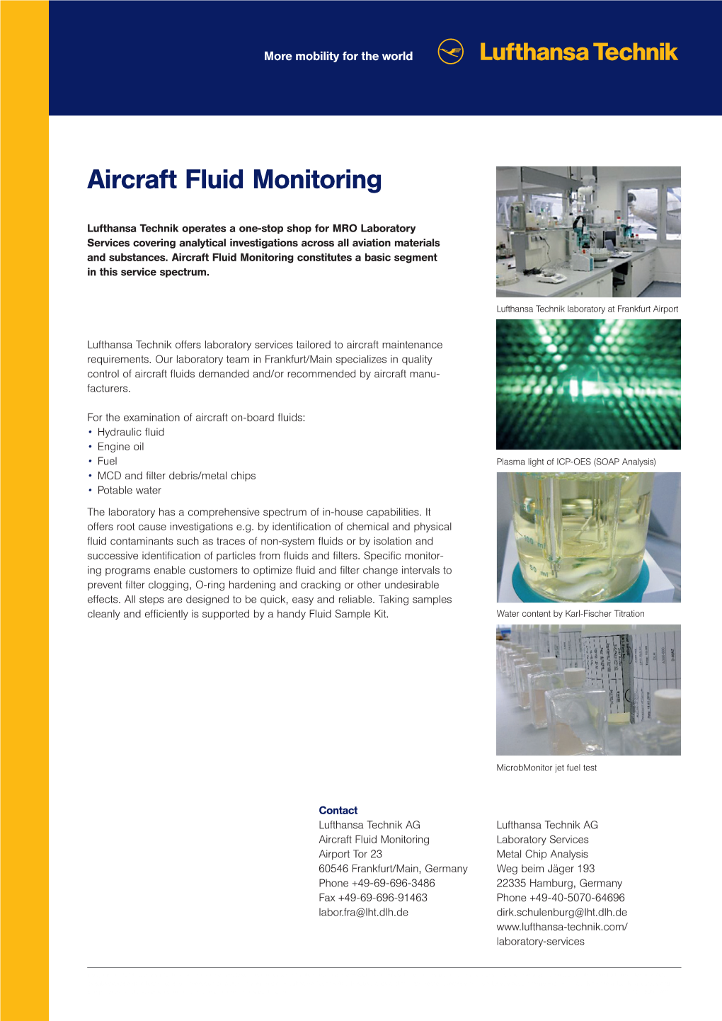 Aircraft Fluid Monitoring | March 2016