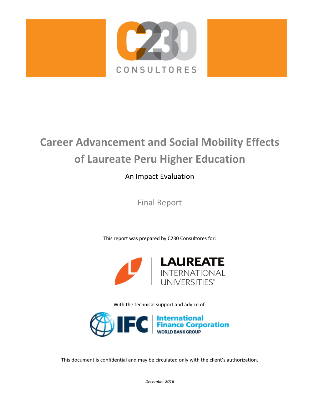 Career Advancement and Social Mobility Effects of Laureate Peru Higher Education