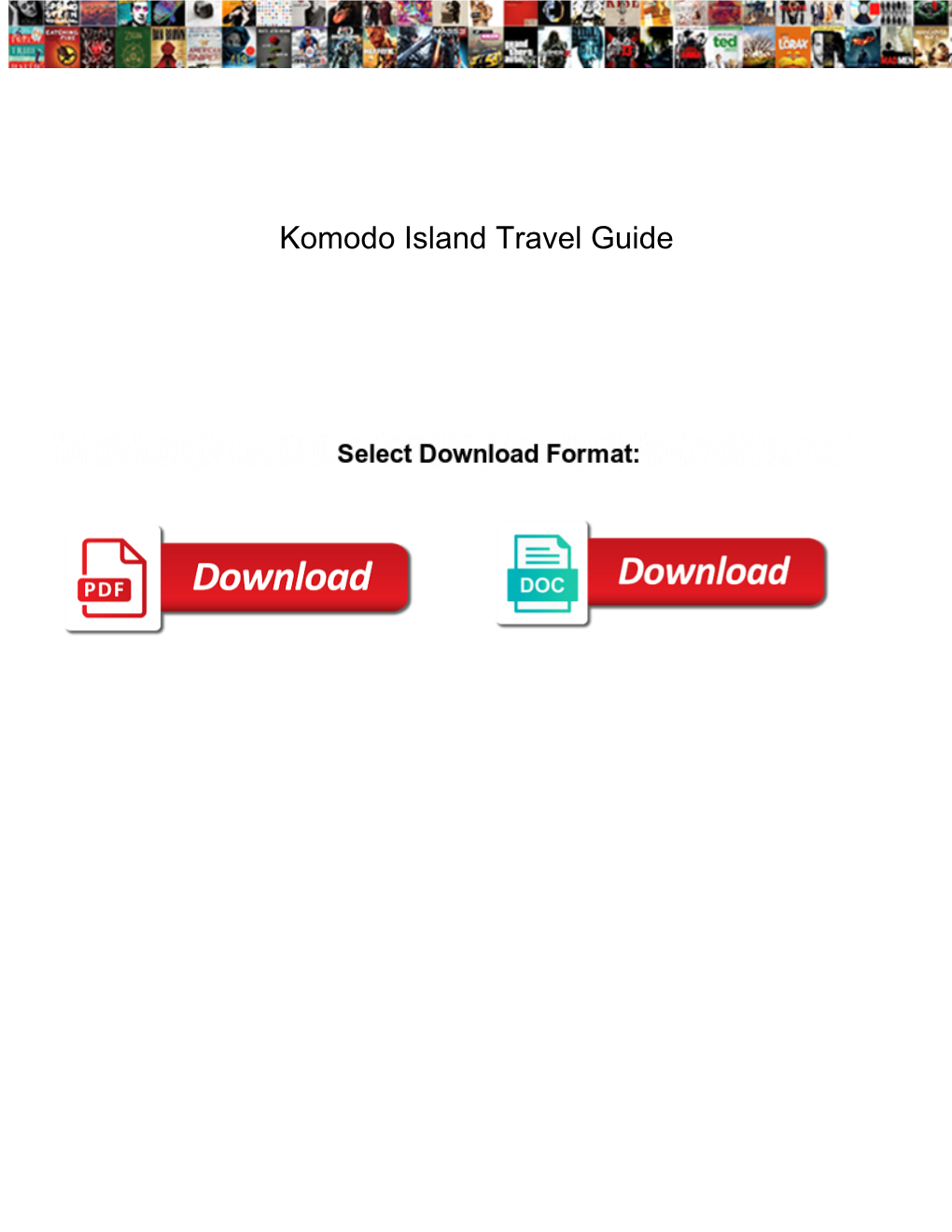 Komodo Island Travel Guide