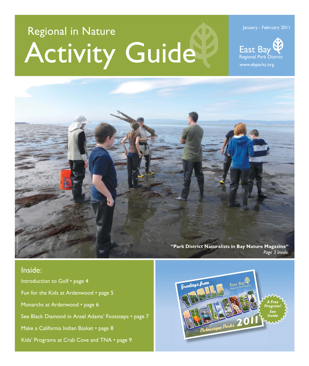 Regional in Nature January - February 2011 East Bay Regional Park District Activity Guide