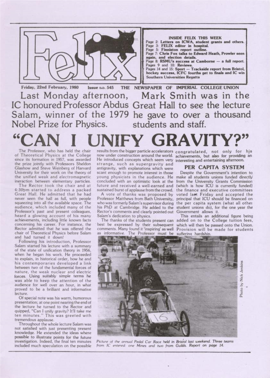 Felix Issue 0539, 1980