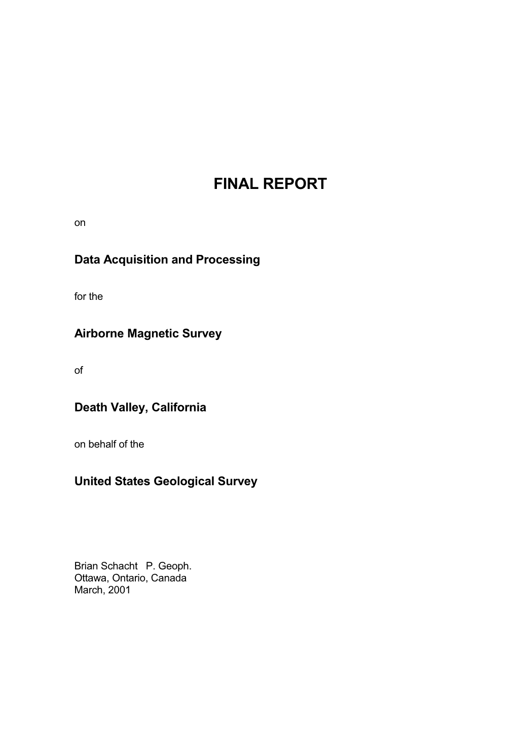 Data Acquisition and Processing