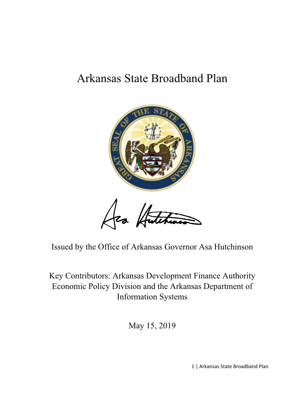 State Broadband Plan