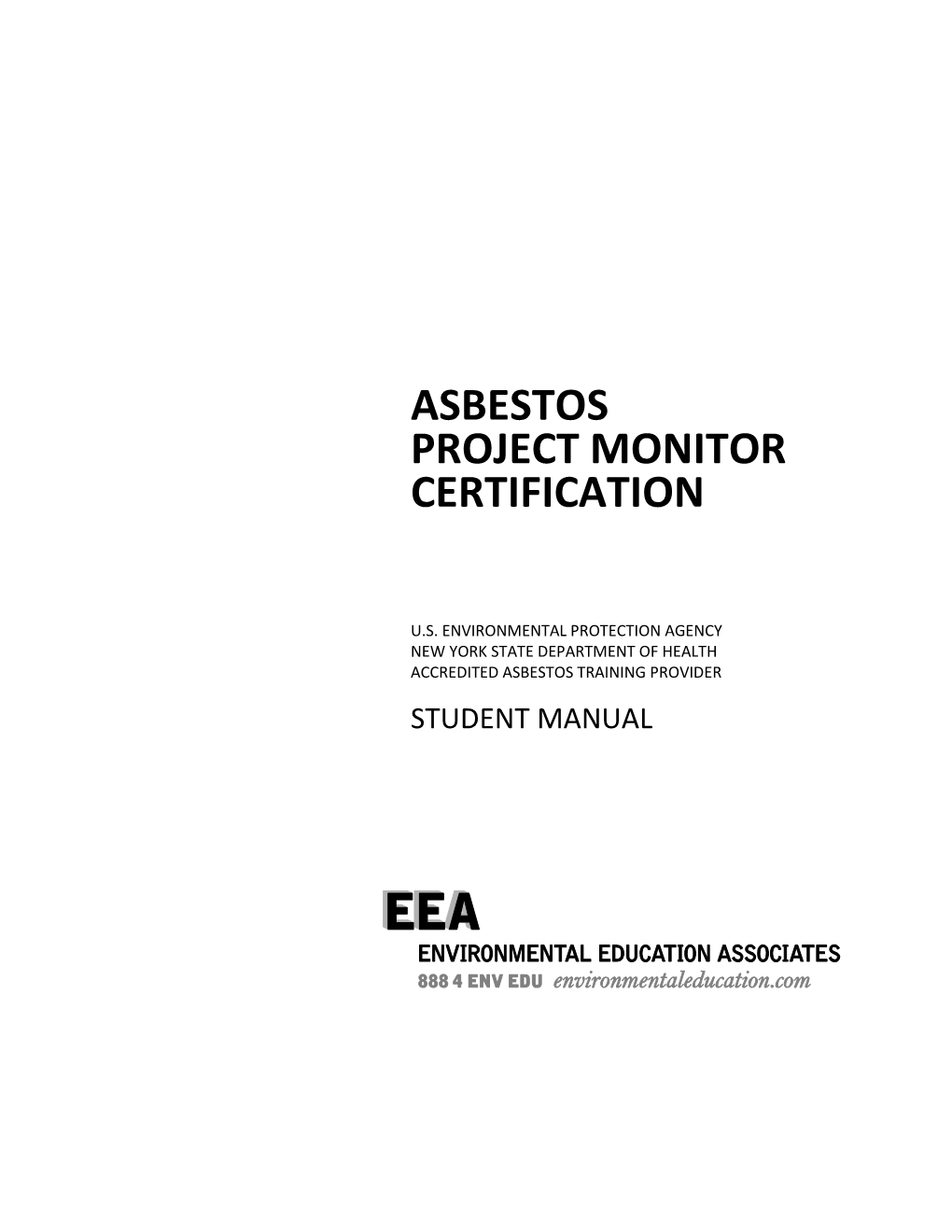 Asbestos Project Monitor Certification